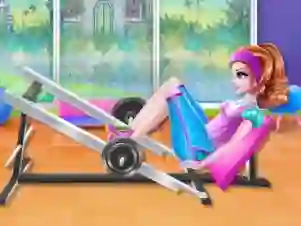 Leikur Princesses: fitness against fat á netinu