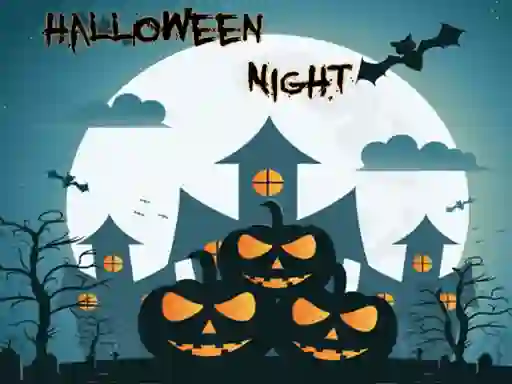 Leikur Halloween Night Jigsaw á netinu
