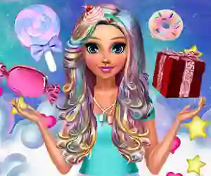 Leikur Katie's Candy Look á netinu