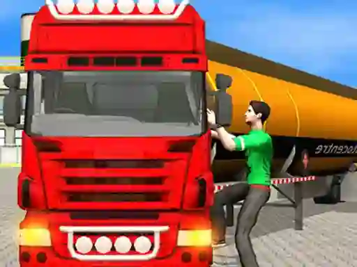 Leikur Oil Tanker Transporter Truck Simulator á netinu