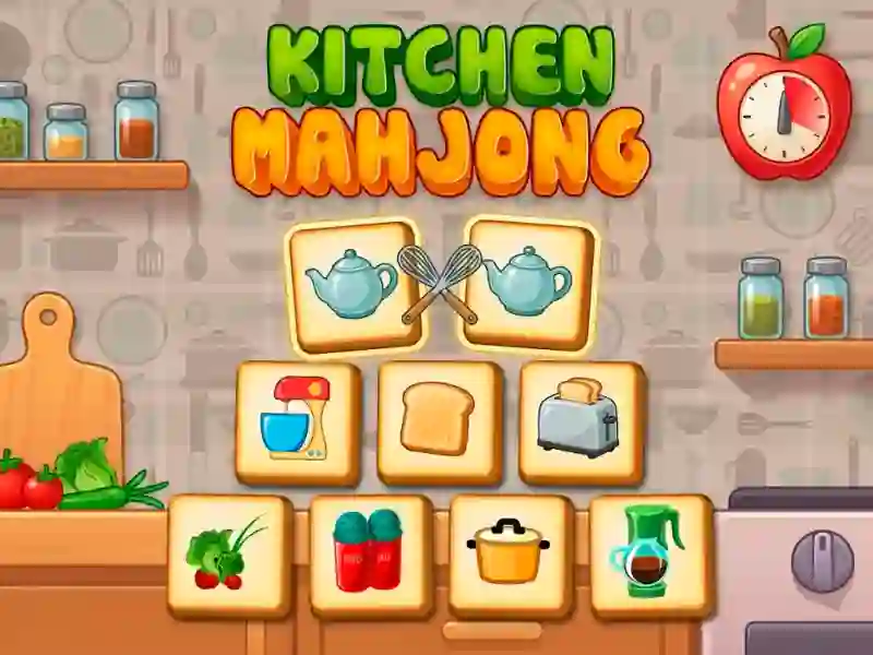 Leikur Kitchen mahjong á netinu