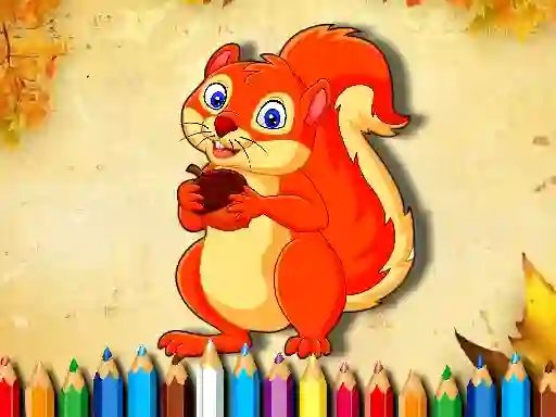 Leikur Squirrel Coloring Book á netinu
