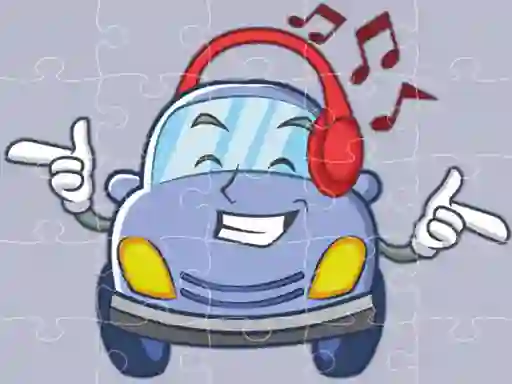 Leikur Smiling Cars Jigsaw á netinu
