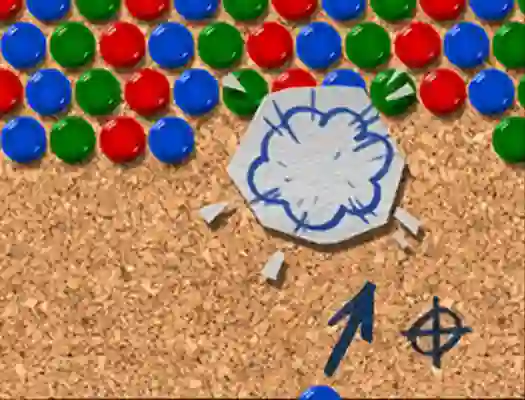 Leikur Pinboard Bubble Shooter á netinu