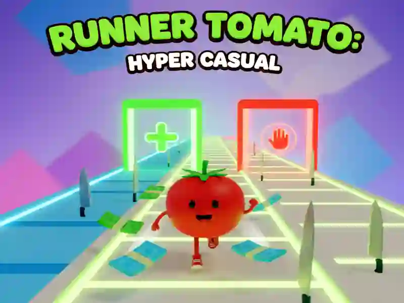 Leikur Runner Tomato: Hyper Casual á netinu