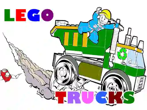 Leikur Lego Trucks Coloring á netinu