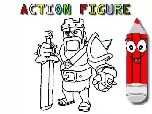 Leikur Back To School: Action Figure Coloring á netinu