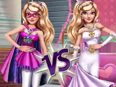 Leikur Superhero Vs Princess á netinu