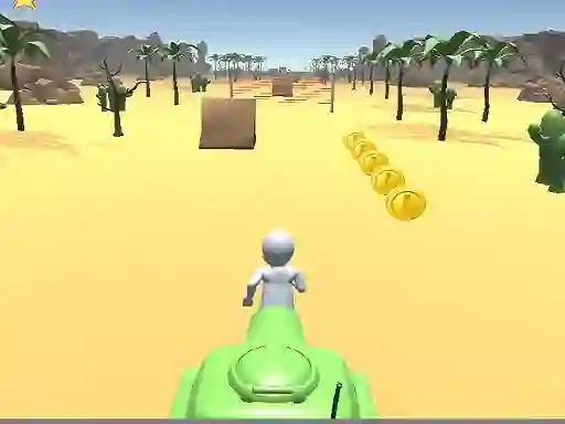 Leikur 3D Desert Parkour á netinu
