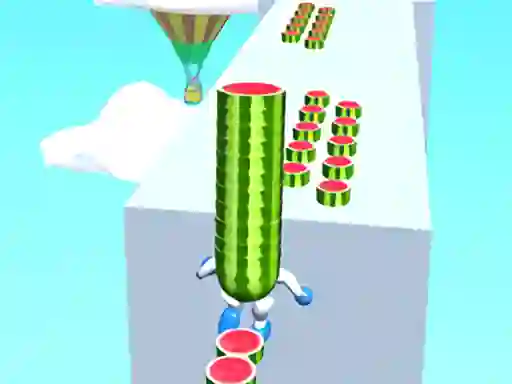 Leikur Watermelon Run 3d á netinu