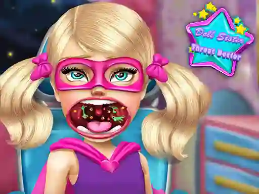 Leikur Doll Sister Throat Doctor á netinu