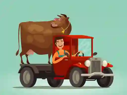 Leikur Cute Trucks For Kids Coloring á netinu