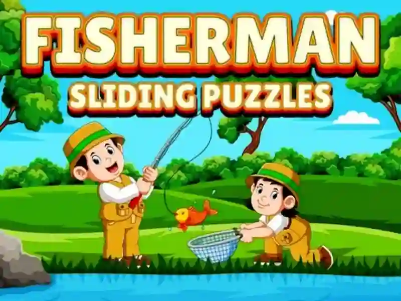 Leikur Fisherman Sliding Puzzle á netinu