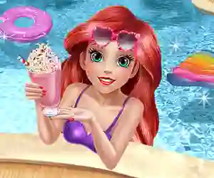 Leikur Mermaid Princess Pool Time á netinu
