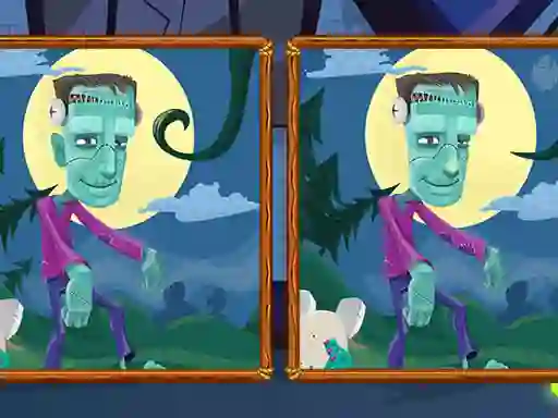 Leikur Halloween Find the Differences á netinu