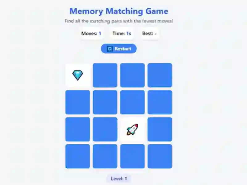 Leikur Memory Matching Game á netinu