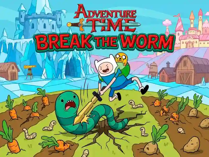Leikur Adventure Time Break the Worm á netinu