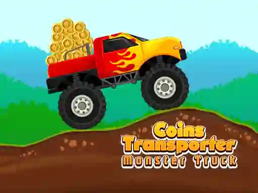 Leikur Coins Transporter Monster Truck á netinu