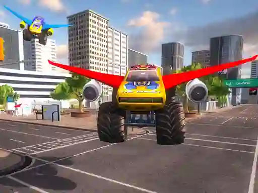 Leikur Real Flying Truck Simulator 3d á netinu