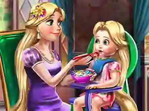 Leikur Goldie Princess Toddler Feed á netinu
