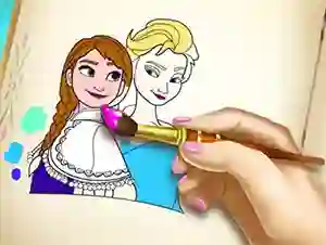 Leikur Ice Kingdom Coloring Book á netinu