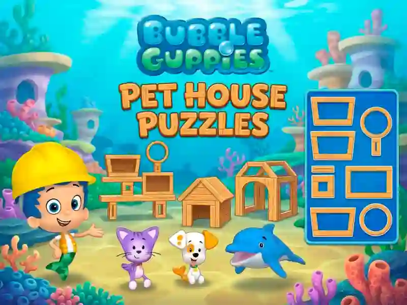 Leikur Bubble Guppies Pet House Puzzles á netinu