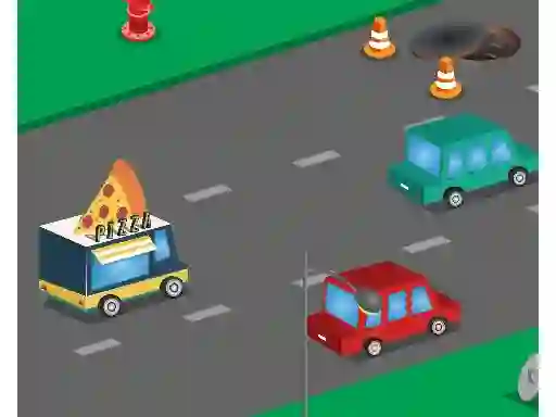 Leikur Food Rush Traffic á netinu