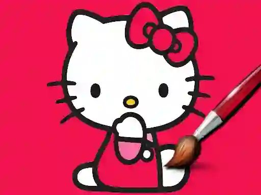 Leikur Easy Coloring Kitty á netinu