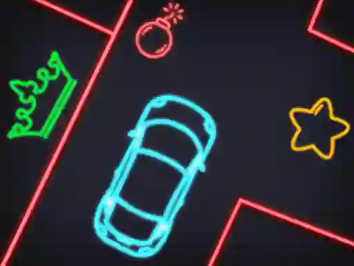 Leikur Neon Car Puzzle á netinu
