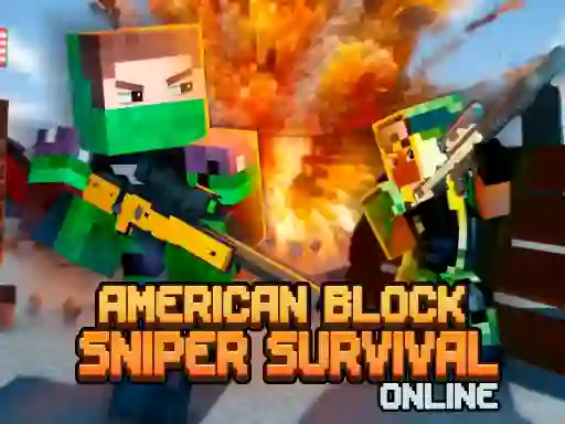 Leikur American Block Sniper Survival Online á netinu