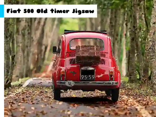 Leikur Fiat 500 Old Timer Jigsaw á netinu