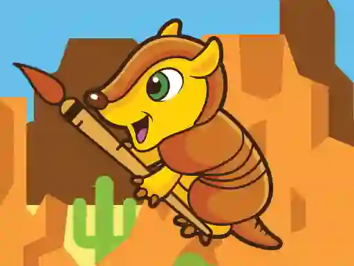 Leikur Happy Armadillo Coloring á netinu