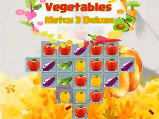 Leikur Vegetables Match 3 Deluxe á netinu