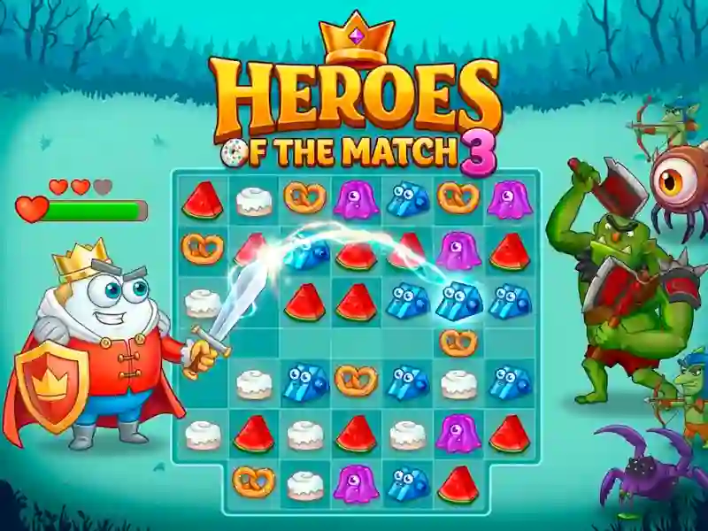 Leikur Heroes of the match 3 á netinu
