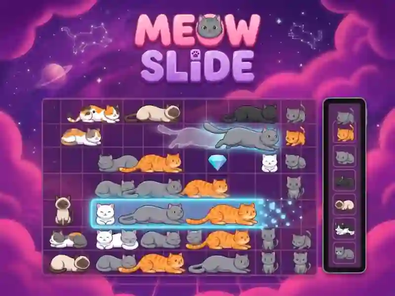 Leikur Meow Slide á netinu