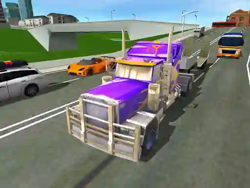 Leikur Euro Truck Driving Simulator 2018 3D á netinu