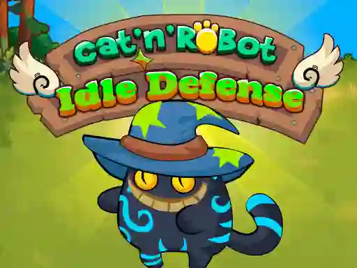 Leikur Cat'n' Robot Idle Defense á netinu