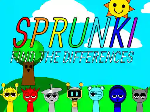 Leikur Sprunki Find The Differences á netinu