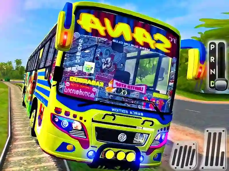 Leikur Indian Uphill Bus Simulator á netinu