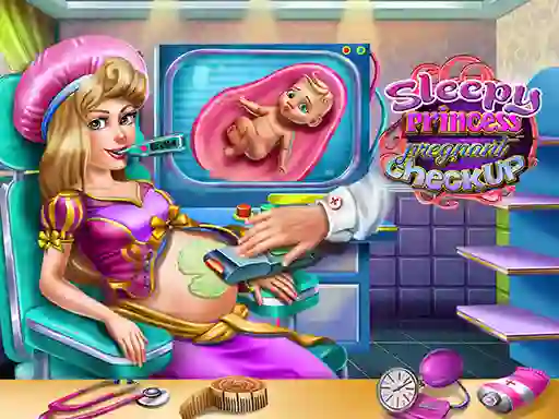 Leikur Sleepy Princess Pregnant Check Up á netinu