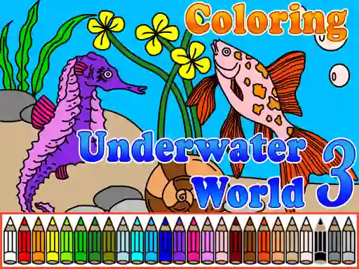 Leikur Сoloring Underwater World 3 á netinu