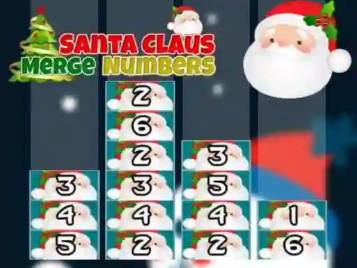 Leikur Santa Claus Merge Numbers á netinu