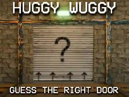 Leikur Huggy Wuggy Guess the right door á netinu
