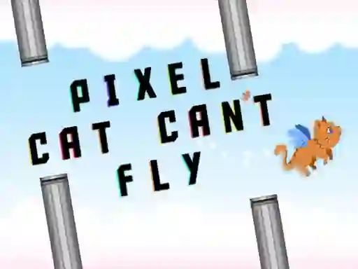 Leikur Pixel cat can't fly á netinu