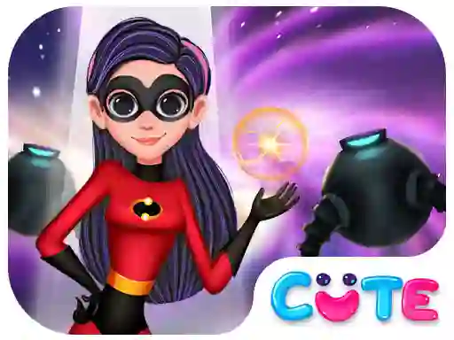 Leikur Superhero Violet Fashion Shoot á netinu