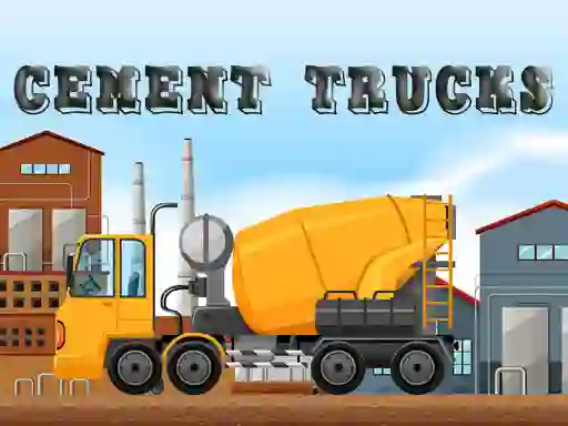 Leikur Cement Trucks Hidden Objects á netinu