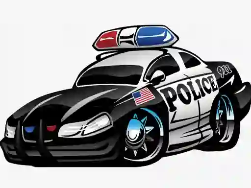 Leikur Police Cars Memory á netinu