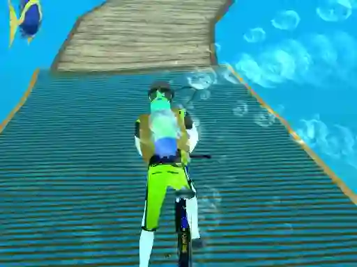 Leikur Under Water Cycling á netinu