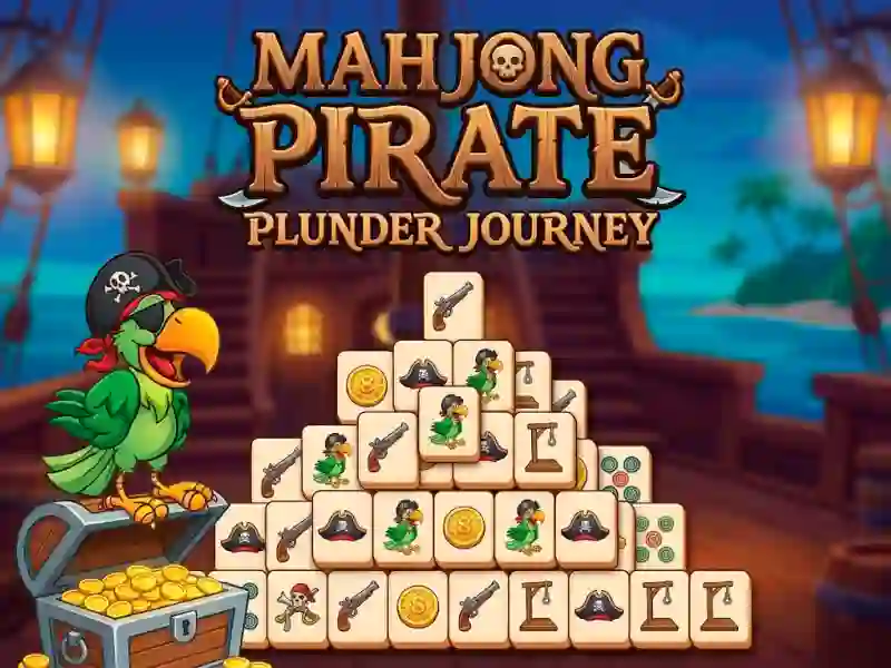 Leikur Mahjong Pirate Plunder Journey á netinu