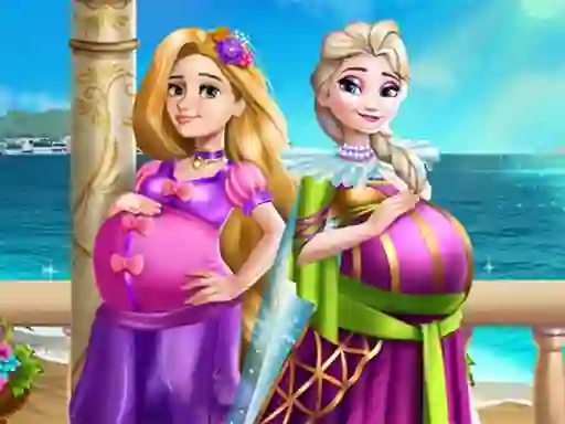 Leikur Palace Princesses Pregnant BFFS á netinu